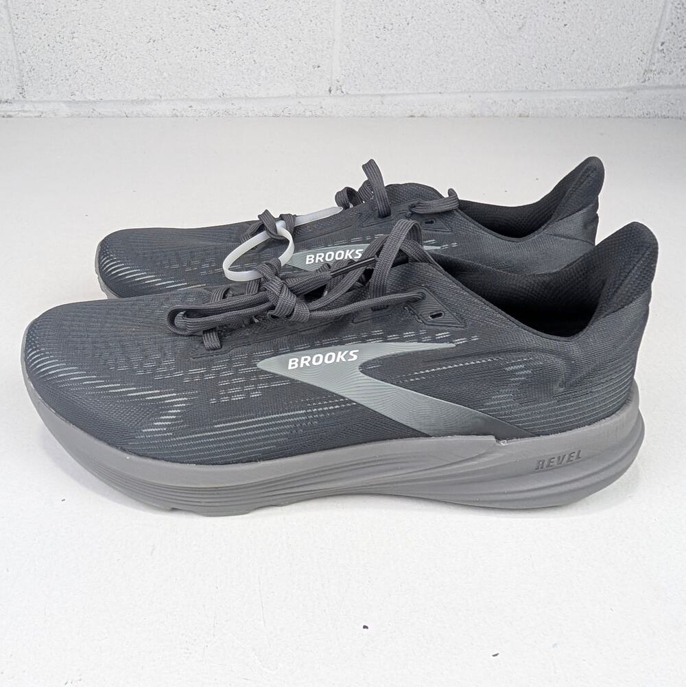 Brooks Men's 10 Revel 8 Running Sneaker - Primer/Blackened Pearl